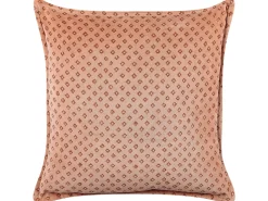 Dekokissen Geometrisches Muster Samtstoff Rosa 45 X 45 Cm 2Er Set Rhodocoma