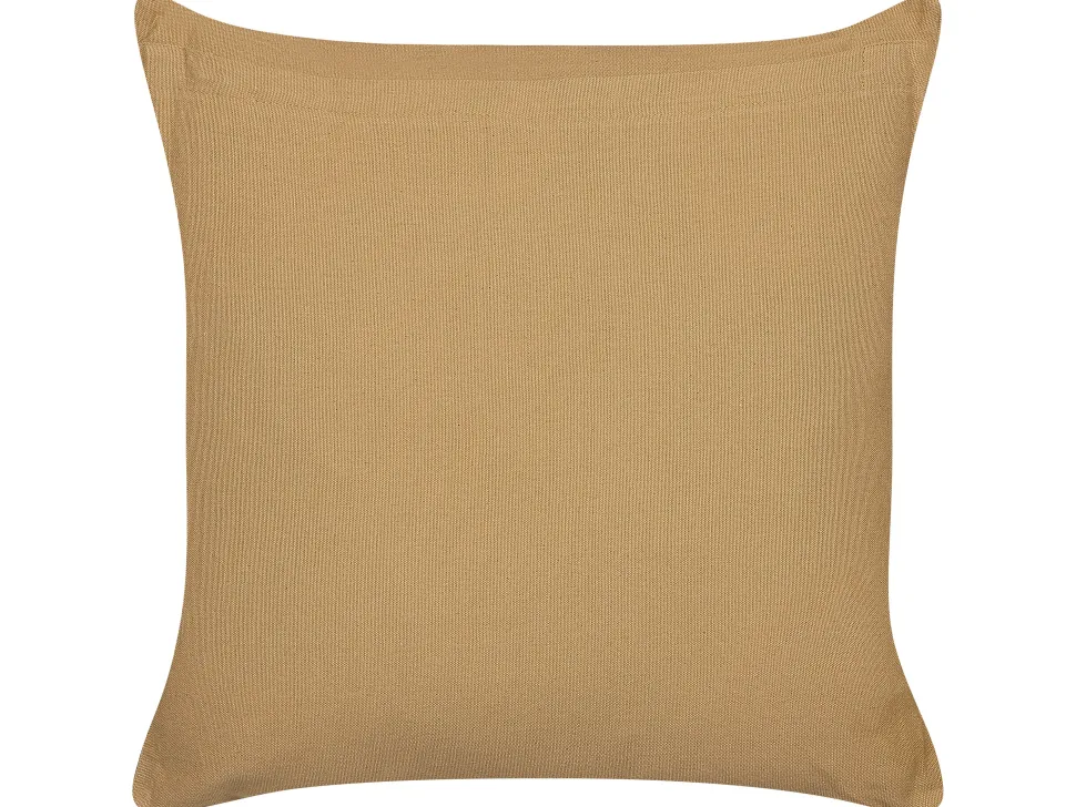 Dekokissen Geometrisches Muster Baumwolle Sandbeige / Weis 45 X 45 Cm 2Er Set Banyan