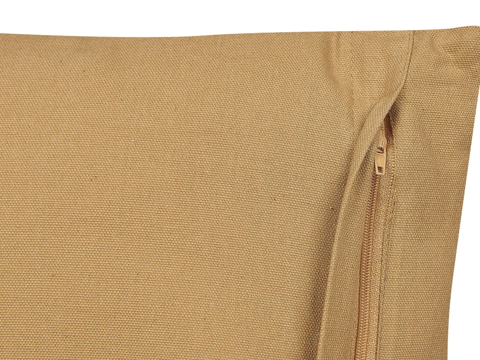 Dekokissen Geometrisches Muster Baumwolle Sandbeige / Weis 45 X 45 Cm 2Er Set Banyan