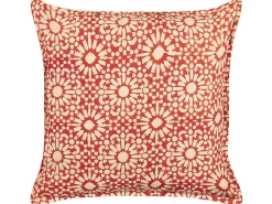 Dekokissen Geometrisches Muster Baumwolle Rot 45 X 45 Cm Ceiba