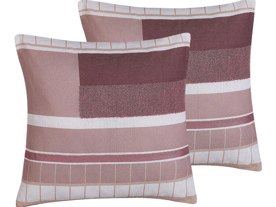 Dekokissen Geometrisches Muster Mehrfarbig 45 X 45 Cm 2Er Set Erinus
