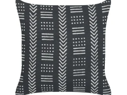 Dekokissen Geometrisches Muster Baumwolle Schwarz / Weis 45 X 45 Cm Benzoin