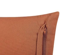 Dekokissen Geometrisches Muster Baumwolle Orange 35 X 55 Cm 2Er Set Orlaya