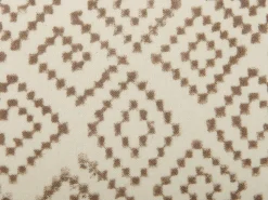 Dekokissen Geometrisches Muster Samtstoff Beige Mit Quasten 45 X 45 Cm Santolina