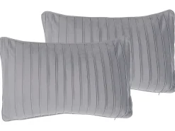 Dekokissen Gestreift Grau 30 X 50 Cm 2Er Set Komana