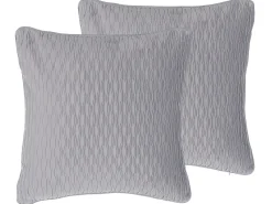 Dekokissen Grau Strukturiert 45 X 45 Cm 2Er Set Motari