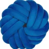 Dekokissen Knoten Flechtmuster Blau 30 X 30 Cm Akola
