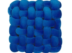Dekokissen Knoten Flechtmuster Blau 30 X 30 Cm Sirali