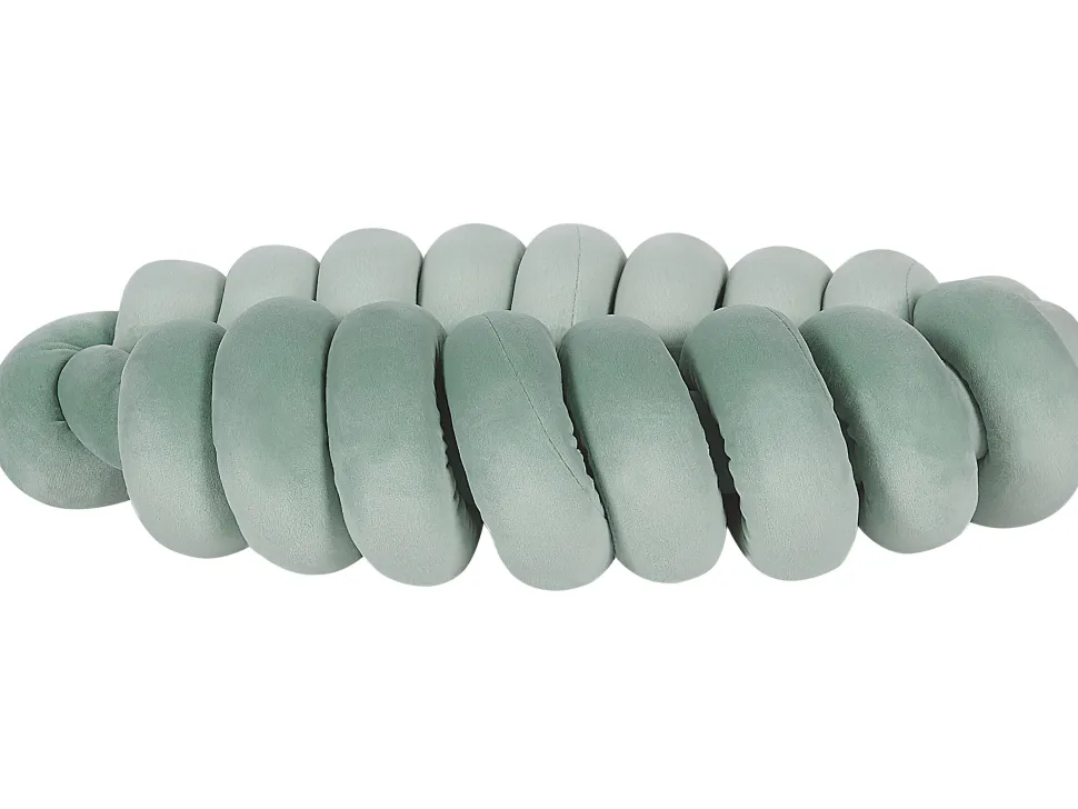 Dekokissen Knoten Zopfmuster Grun 45 X 25 Cm Panara