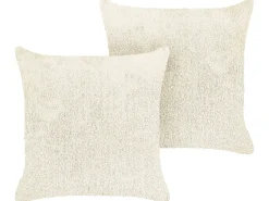 Dekokissen Kunstfell Hellbeige 45 X 45 Cm 2Er Set Pilea