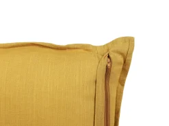 Dekokissen Leinen Gelb 45 X 45 Cm 2Er Set Sagina