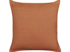 Dekokissen Leinen Orange 45 X 45 Cm 2Er Set Sagina