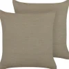 Dekokissen Leinen Taupe 45 X 45 Cm 2Er Set Sagina