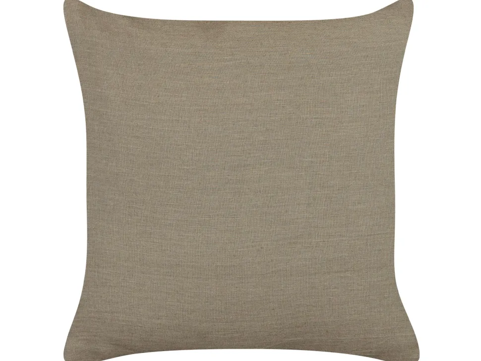 Dekokissen Leinen Taupe 45 X 45 Cm 2Er Set Sagina