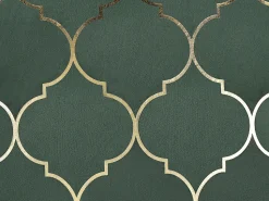 Dekokissen Marokkanisches Muster Dunkelgrun / Gold 45 X 45 Cm 2Er Set Alyssum