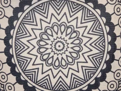 Dekokissen Mit Fransen Beige / Schwarz 45 X 45 Cm Agrimony