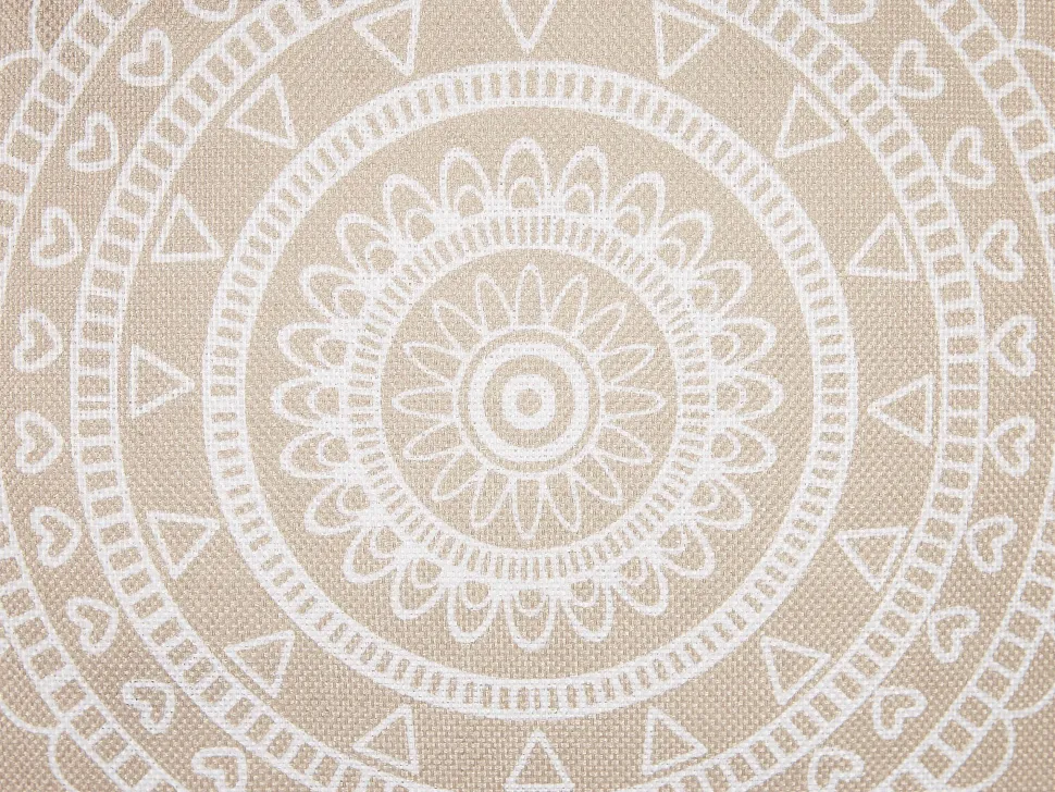 Dekokissen Mit Fransen Beige / Weis 45 X 45 Cm 2Er Set Agrimony