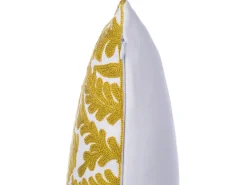 Dekokissen Mit Ornamenten Baumwolle Gelb Bestickt 45 X 45 Cm 2Er Set Primula