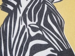 Dekokissen Mit Zebra Muster Gelb 45 X 45 Cm 2Er Set Manketti