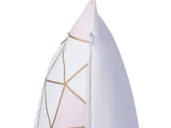 Dekokissen Netzmotiv Baumwolle Rosa 45 X 45 Cm 2Er Set Clarkia