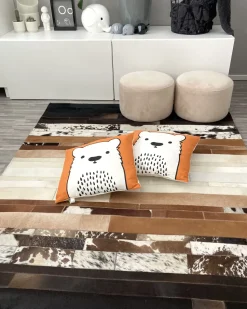 Dekokissen Orange Barmotiv 45 X 45 Cm 2Er Set Waranasi