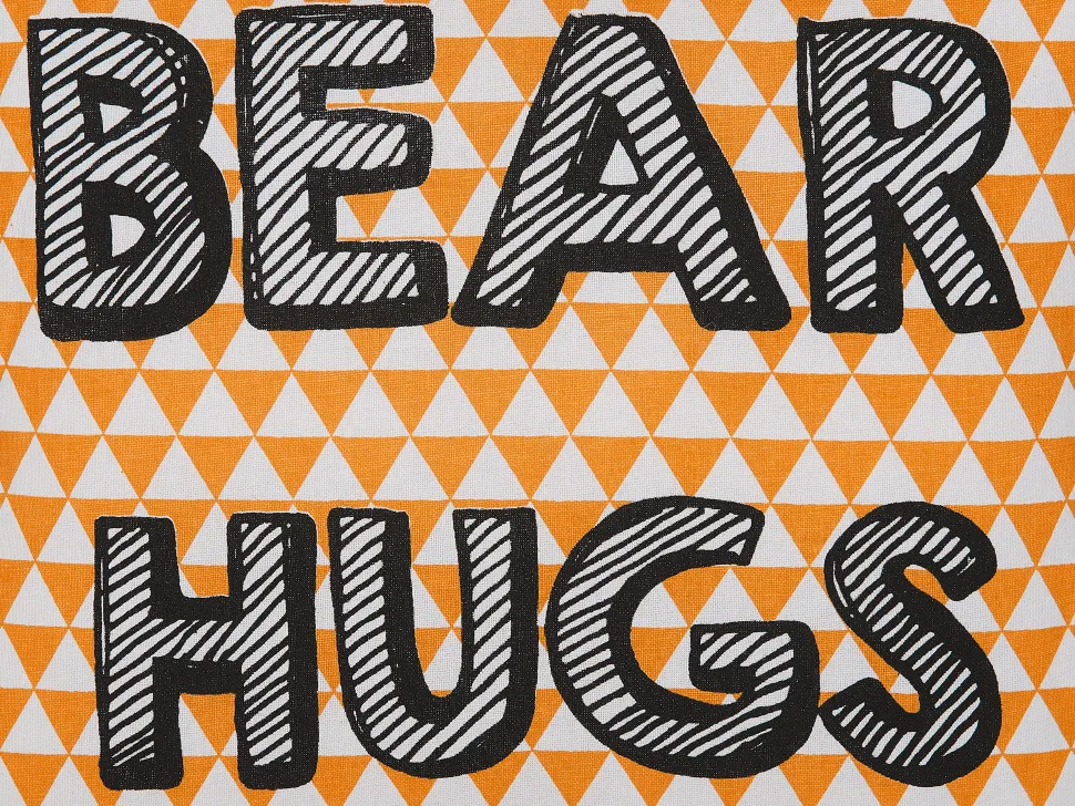 Dekokissen Orange Mit Aufschrift 40 X 40 Cm Radzkot