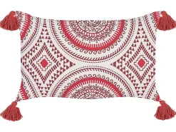 Dekokissen Orientalisches Muster Baumwolle Rot/Weis 30 X 50 Cm Anthemis