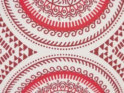 Dekokissen Orientalisches Muster Baumwolle Rot/Weis 30 X 50 Cm Anthemis
