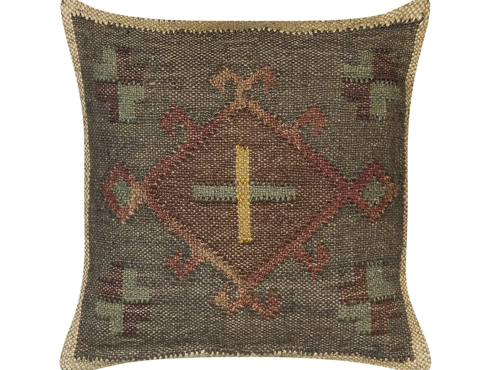 Dekokissen Orientalisches Muster Jute Mehrfarbig 45 X 45 Cm Katora
