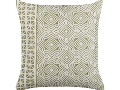 Dekokissen Orientalisches Muster Baumwolle Hellgrun / Weis 45 X 45 Cm 2Er Set Larics