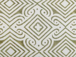 Dekokissen Orientalisches Muster Baumwolle Hellgrun / Weis 45 X 45 Cm 2Er Set Larics