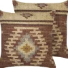 Dekokissen Orientalisches Muster Jute Mehrfarbig 45 X 45 Cm 2Er Set Beel