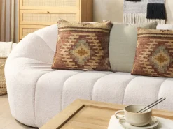 Dekokissen Orientalisches Muster Jute Mehrfarbig 45 X 45 Cm 2Er Set Beel