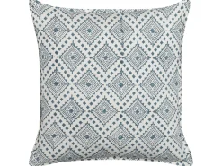 Dekokissen Orientalisches Muster Baumwolle Dunkelblau / Weis 45 X 45 Cm Cordata