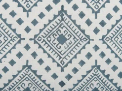 Dekokissen Orientalisches Muster Baumwolle Dunkelblau / Weis 45 X 45 Cm Cordata