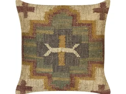 Dekokissen Orientalisches Muster Jute Mehrfarbig 45 X 45 Cm Pulicat