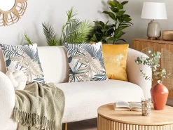 Dekokissen Palmenmotiv Mehrfarbig 45 X 45 Cm 2Er Set Tagetes