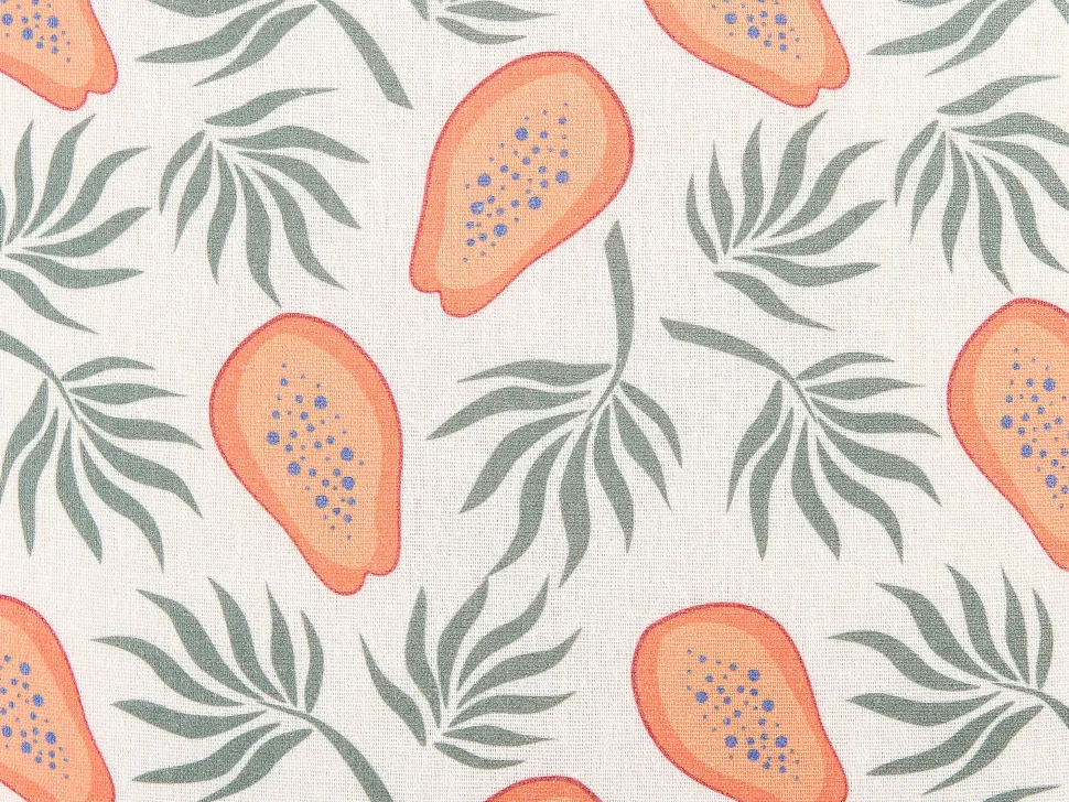 Dekokissen Papaya-Motiv Mehrfarbig 45 X 45 Cm 2Er Set Avens