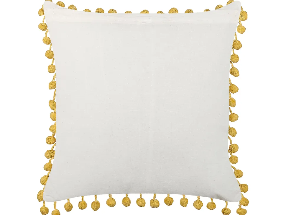 Dekokissen Pflanzenmuster Baumwolle Gelb 45 X 45 Cm 2Er Set Lycrois