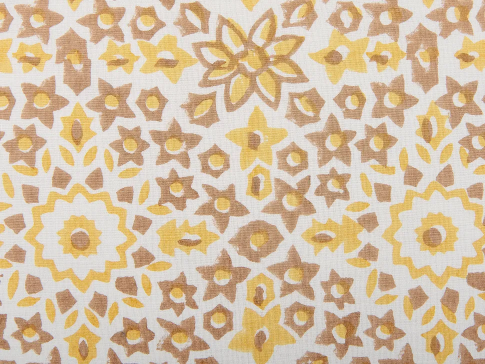 Dekokissen Pflanzenmuster Baumwolle Gelb 45 X 45 Cm 2Er Set Lycrois