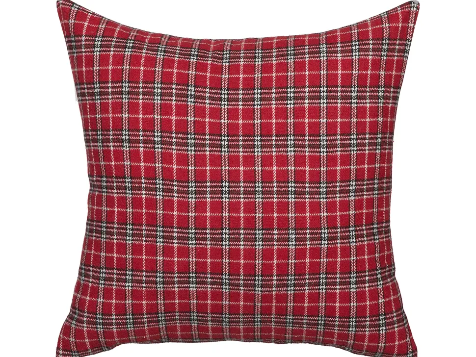 Dekokissen Rentier-Motiv Kariert Rot 45 X 45 Cm 2Er Set Comet