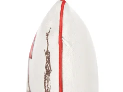 Dekokissen Rentier-Motiv Weis / Rot 45 X 45 Cm 2Er Set Sven
