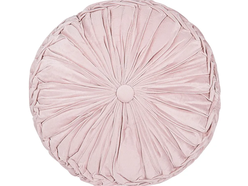 Dekokissen Rosa Mit Plissee 40 Cm Udala
