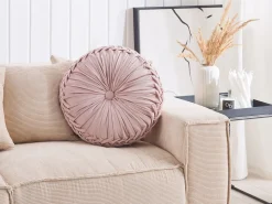 Dekokissen Rosa Mit Plissee 40 Cm Udala