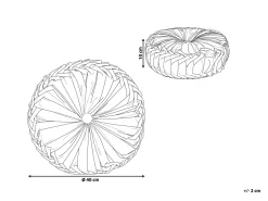 Dekokissen Rosa Mit Plissee 40 Cm Udala
