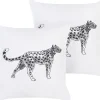 Dekokissen Samt Weis Tiermotiv 45 X 45 Cm 2Er Set Marula