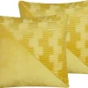 Dekokissen Samtstoff Gelb 45 X 45 Cm 2Er Set Origanum