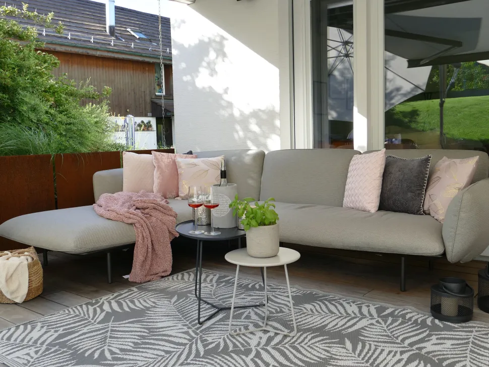 Dekokissen Samtstoff Rosa 45 X 45 Cm 2Er Set Hosta