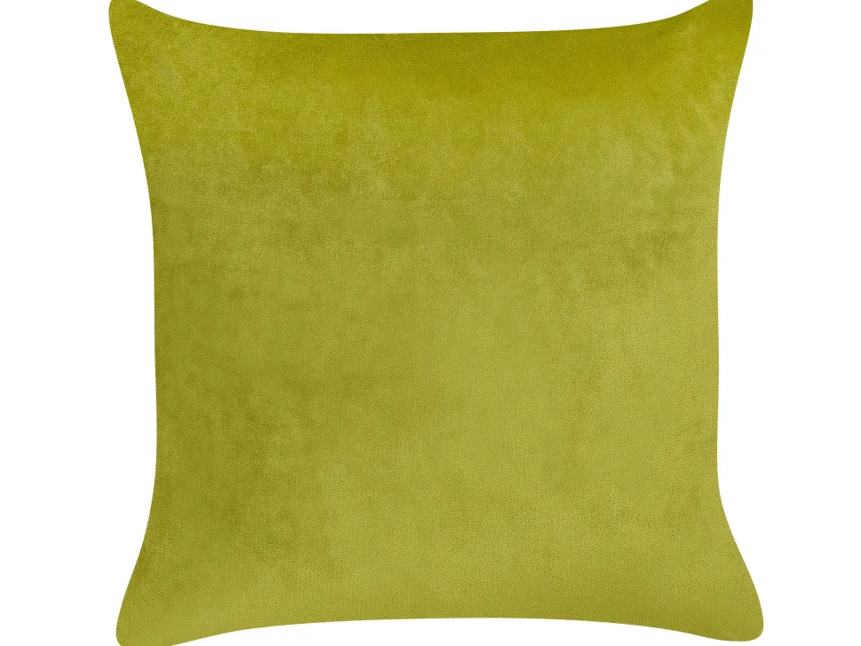 Dekokissen Schmetterlingsmuster Samtstoff Hellgrun 45 X 45 Cm 2Er Set Yuzuri