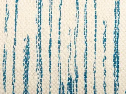 Dekokissen Streifenmuster Baumwolle Beige/Blau 45 X 45 Cm Rivina